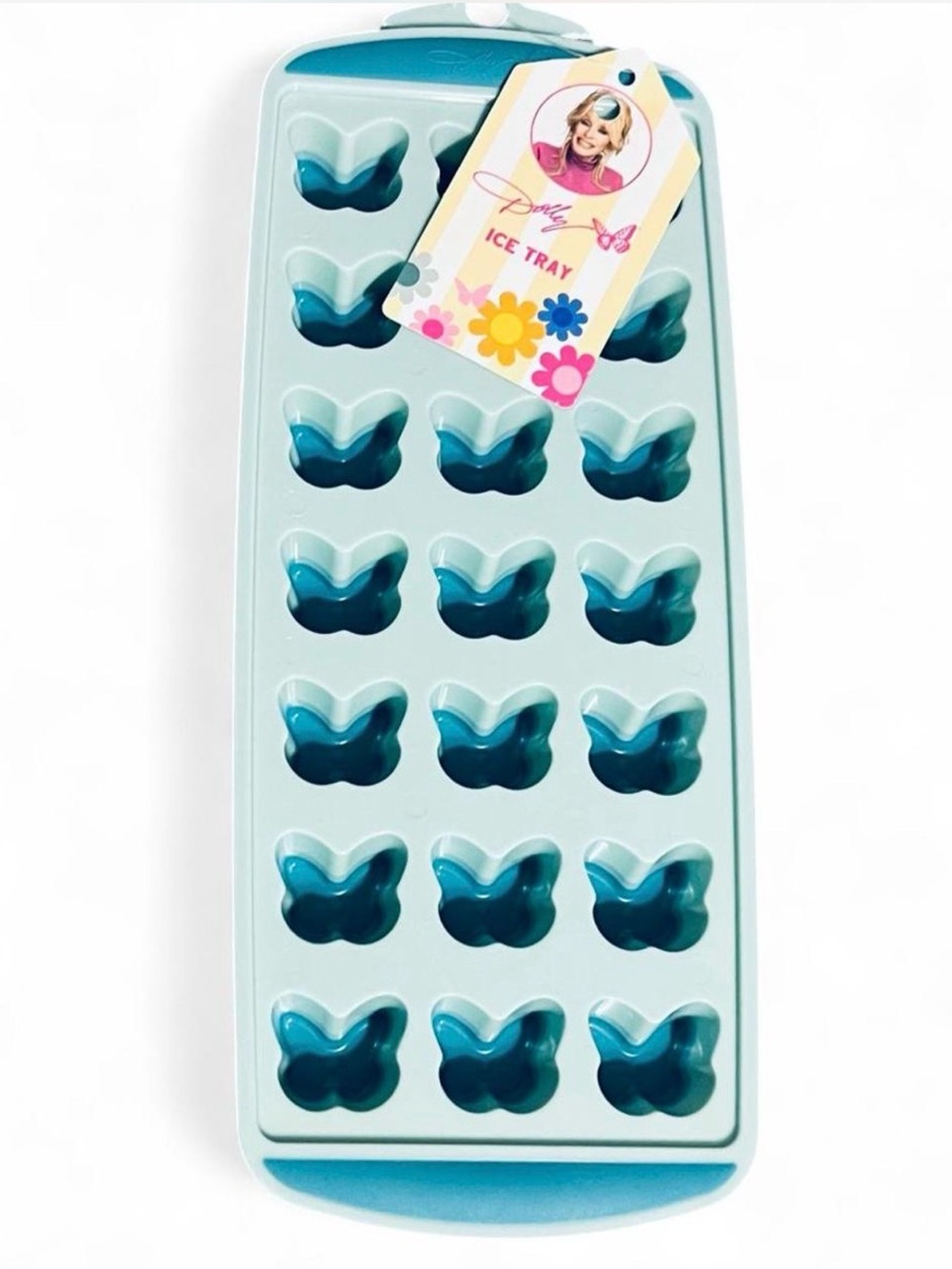 New Dolly Parton Butterfly Ice Cube Tray - Light Blue